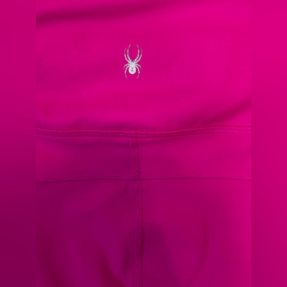 Spyder Active Women's Athletic Cargo Style Leggings in Vibrant Pink Size XL